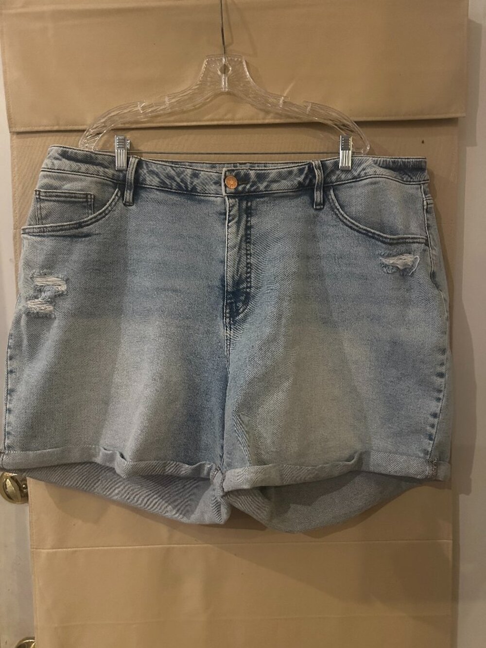 Distressed Jean Shorts